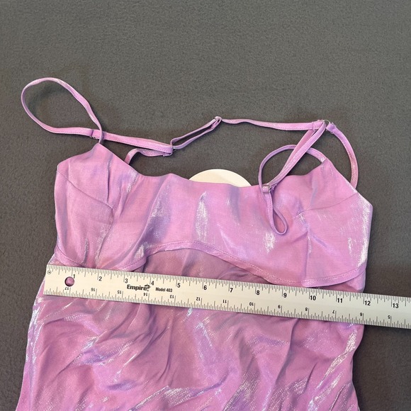 Princess Polly Women's Violetta Purple Mini Dress Ruched Size 6 Barbie NWT - Picture 6 of 10